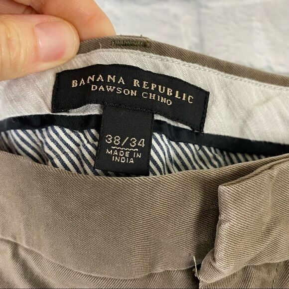 Banana Republic 100% cotton Dawson chino tan color sz 38x34 - Picture 6 of 7
